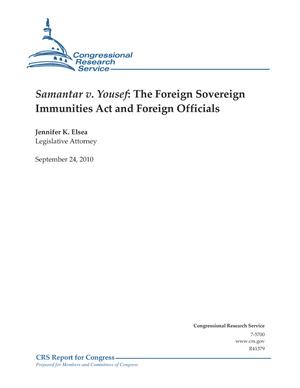 Samantar v. Yousef: The Foreign Sovereign Immunities Act and Foreign Officials