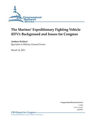 The Marines' Expeditionary Fighting Vehicle (EFV): Background and Issues for Congress