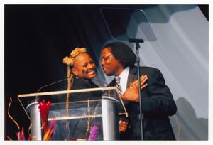[Curtis King and Kim Fields on Stage]