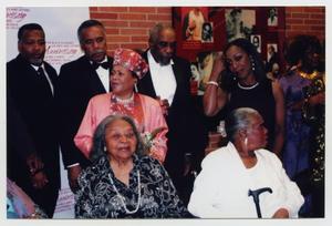 [Bill Cobbs, Oleta Adams, and Several Other Guests Posing for Picture]