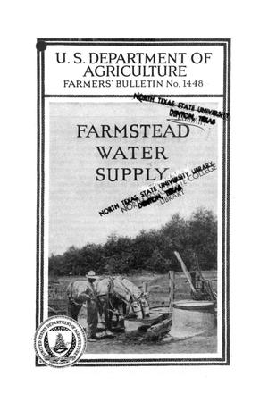 Primary view of object titled 'Farmstead water supply.'.
