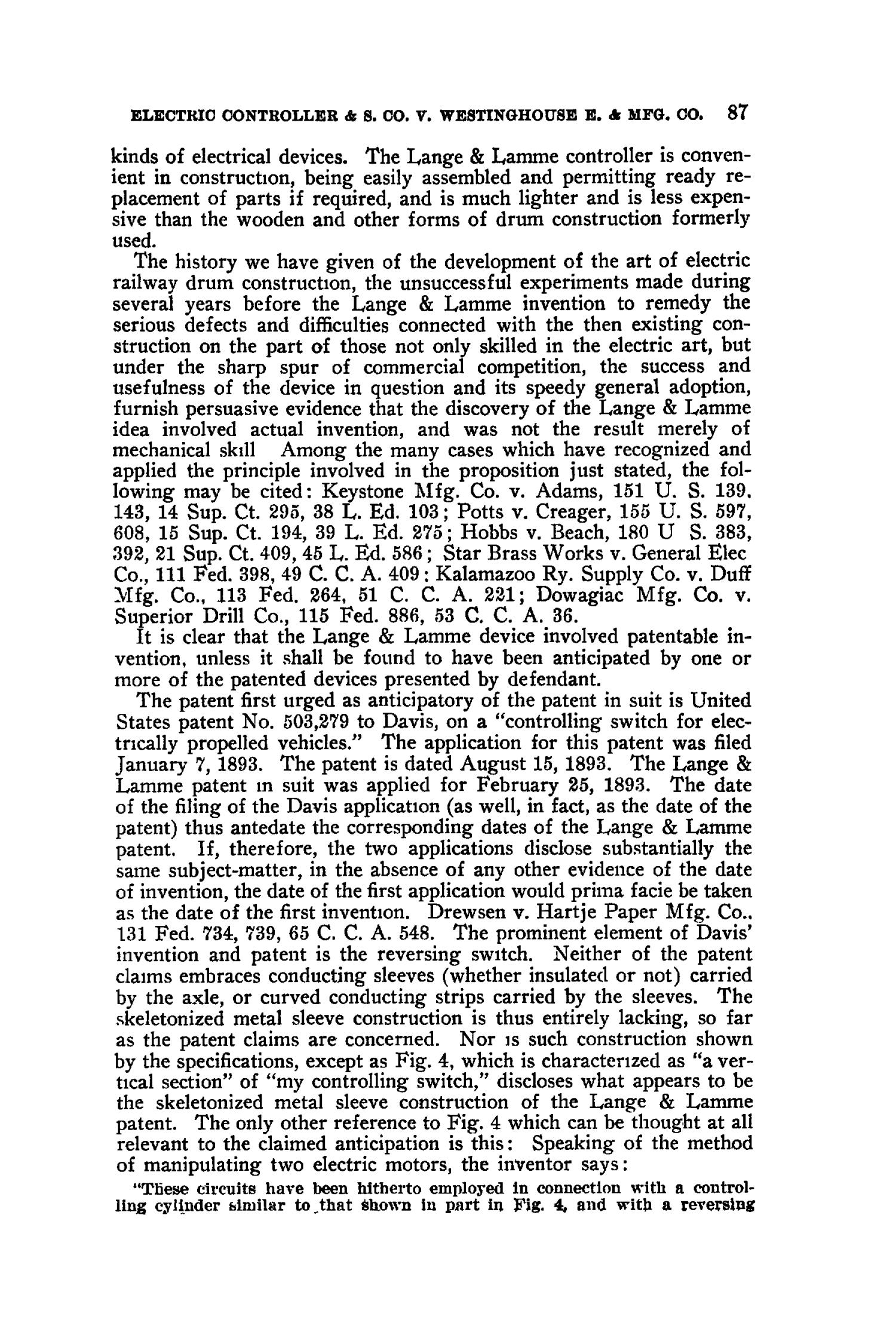 The Federal Reporter (Annotated), Volume 171: Cases Argued and Determined in the Circuit Courts of Appeals and Circuit and District Courts of the United States. September-October, 1909.
                                                
                                                    87
                                                