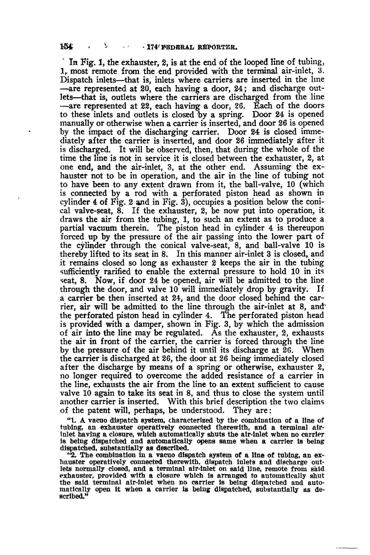 The Federal Reporter (Annotated), Volume 174: Cases Argued and Determined in the Circuit Courts of Appeals and Circuit and District Courts of the United States. January-March, 1910.
                                                
                                                    154
                                                
