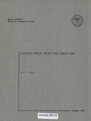 National Annual Diesel-Fuel Survey, 1951