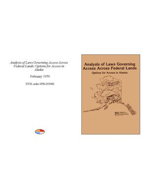 Analysis of Laws Governing Access Across Federal Lands