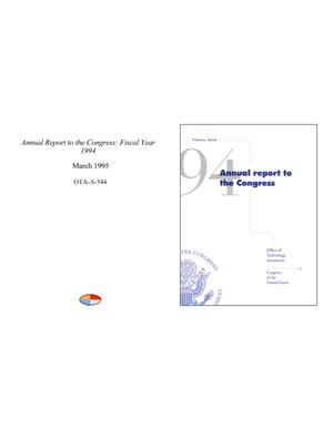 Annual Report to the Congress: Fiscal Year 1994