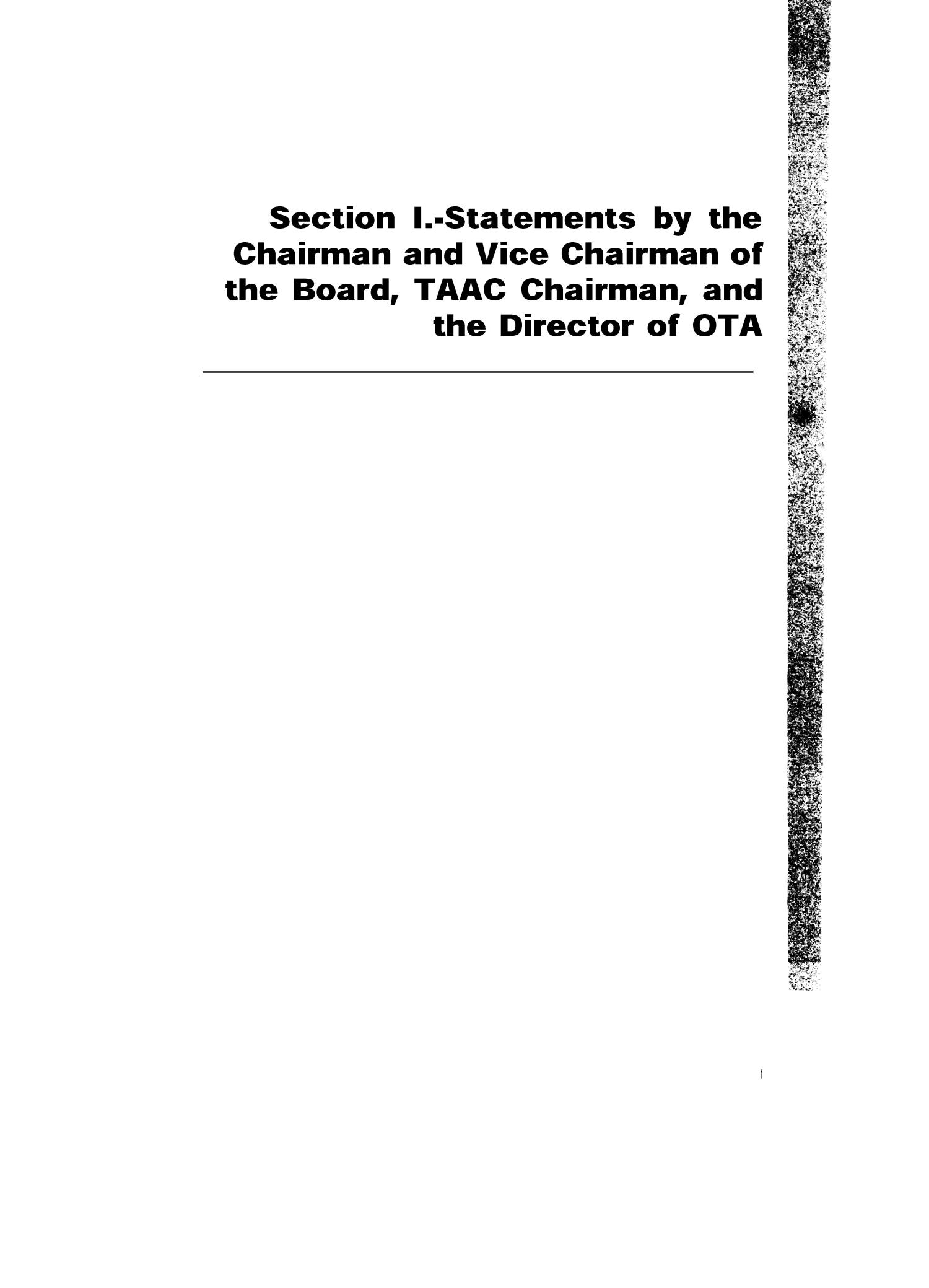 Annual Report to the Congress for 1982
                                                
                                                    1
                                                