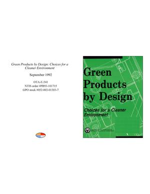 Green Products by Design: Choices for a Cleaner Environment