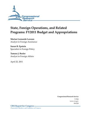 State, Foreign Operations, and Related Programs: FY2011 Budget and Appropriations