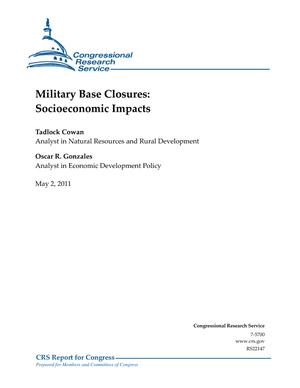 Military Base Closures: Socioeconomic Impacts