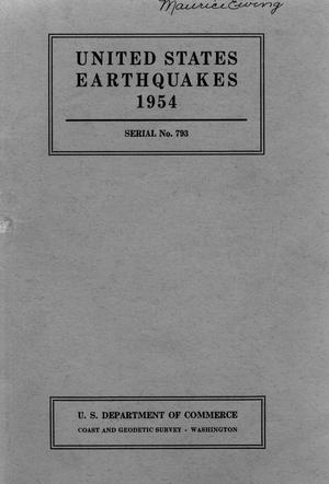 Primary view of object titled 'United States Earthquakes, 1954'.