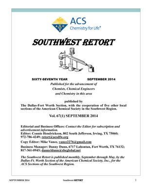 Southwest Retort, Volume 67, Number 1, September 2014