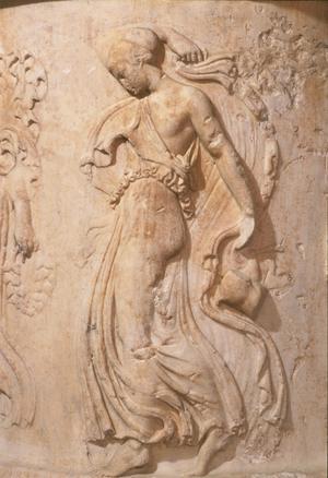 Pedestal for a Sculpture with Dancing Maenads