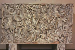 Ludovisi Battle Sarcophagus: Battle of Romans and Barbarians