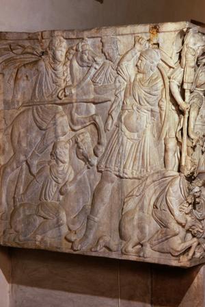 Ludovisi Battle Sarcophagus: Battle of Romans and Barbarians