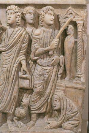 Sarcophagus of Marcus Claudianus with Scenes of Old and New Testaments