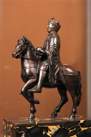 Equestrian Statuette of Charlemagne or Charles the Bald