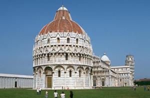 Primary view of object titled 'Baptistry, Cathedral and Leaning Tower'.