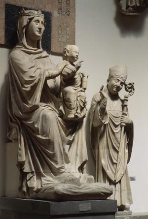 Primary view of object titled 'Madonna with Child and Saints Zenobius and Reperata'.