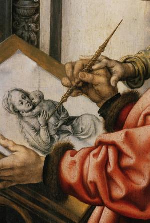Primary view of St. Luke Painting the Virgin