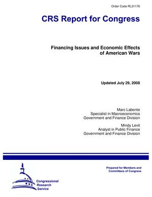 Financing Issues and Economic Effects of American Wars