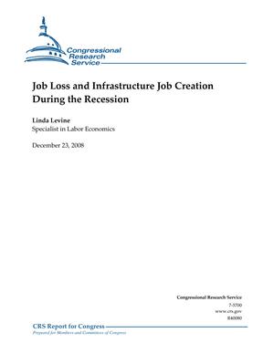 Job Loss and Infrastructure Job Creation During the Recession