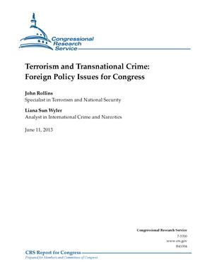 Terrorism and Transnational Crime: Foreign Policy Issues for Congress