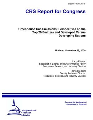 Greenhouse Gas Emissions: Perspectives on the Top 20 Emitters and Developed Versus Developing Nations