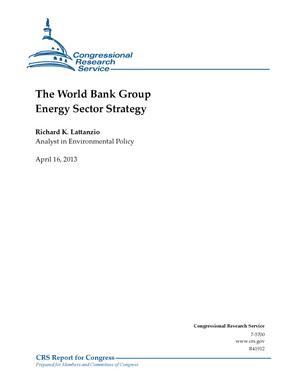 The World Bank Group Energy Sector Strategy