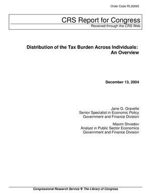 Distribution of the Tax Burden Across Individuals: An Overview