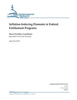 Inflation-Indexing Elements in Federal Entitlement Programs