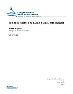 Social Security: The Lump-Sum Death Benefit