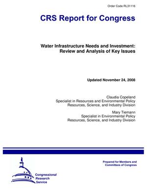 Water Infrastructure Needs and Investment: Review and Analysis of Key Issues