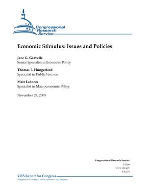 Economic Stimulus: Issues and Policy