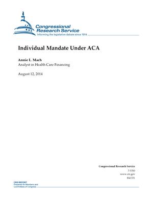 Individual Mandate Under ACA