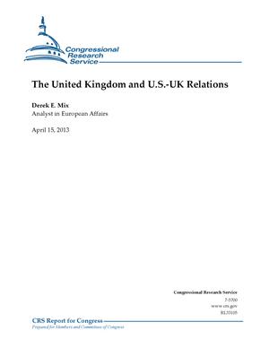 Primary view of object titled 'The United Kingdom and U.S.-UK Relations'.