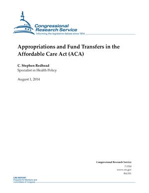 Appropriations and Fund Transfers in the Affordable Care Act (ACA)