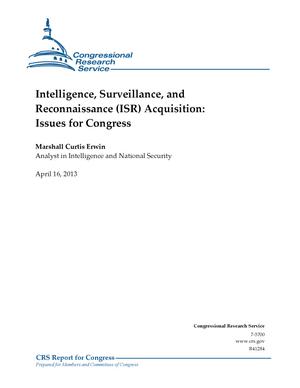 Intelligence, Surveillance, and Reconnaissance (ISR) Acquisition: Issues for Congress