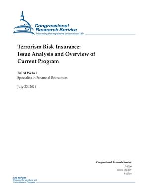 Terrorism Risk Insurance: Issue Analysis and Overview of Current Program