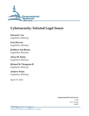 Cybersecurity: Selected Legal Issues