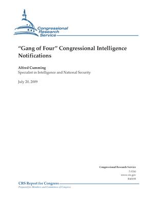 "Gang of Four" Congressional Intelligence Notifications