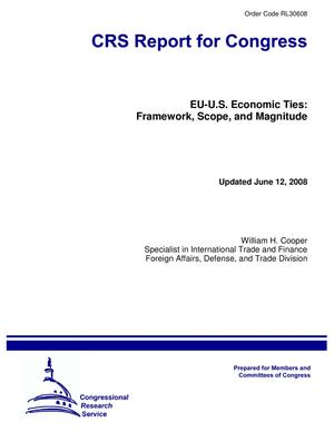 EU-U.S. Economic Ties: Framework, Scope, and Magnitude