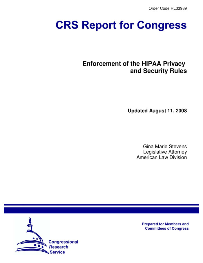 What is the HIPAA Enforcement Rule?