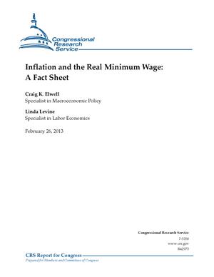 Inflation and the Real Minimum Wage: A Fact Sheet