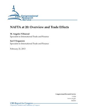 NAFTA at 20: Overview and Trade Effects
