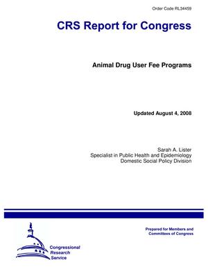 Animal Drug User Fee Programs