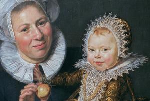 Primary view of object titled 'Portrait of Catherina Hooft with Her Nurse'.