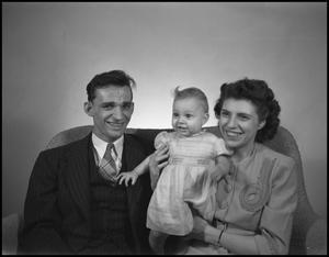 [William and Esther Krent with their daughter, 5]