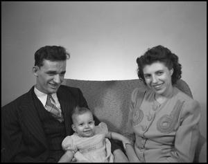 [William and Esther Krent with their daughter, 9]