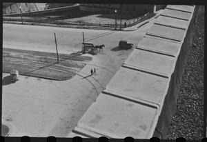 [Photograph of the view of a street from above, 1]